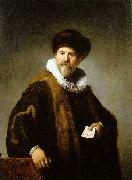 REMBRANDT Harmenszoon van Rijn Portrait of Nicolaes Ruts oil painting artist